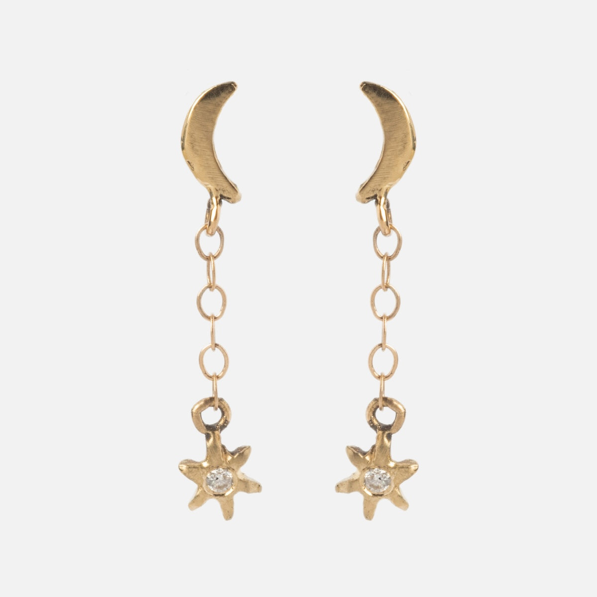 Moon and Stars Drop Earrings for Women - Dainty Celestial Jewelry - Perfect for Parties, Weddings & Everyday Wear