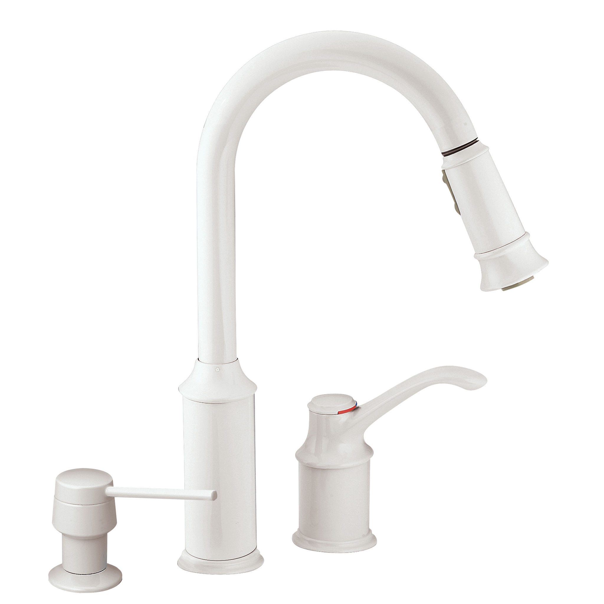 Aberdeen Chrome One Handle High Arc Pull Down Kitchen Faucet - Modern Brushed Nickel Finish for Easy Dishwashing & Food Prep - Perfect for Farmhouse & Contemporary Kitchens