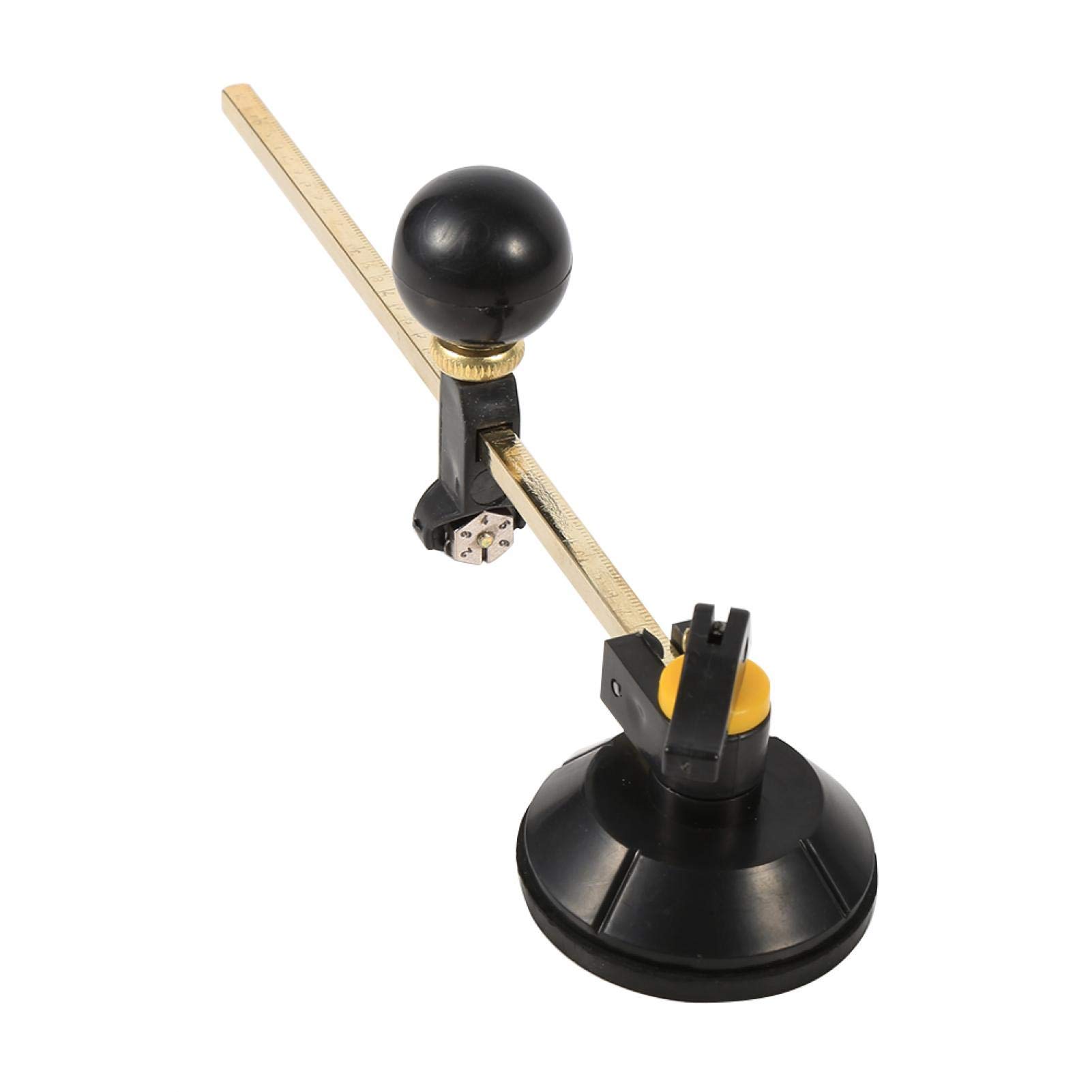 Weohoviy Adjustable Glass Circle Cutter with Suction Cup - 40cm Max Round Diameter for DIY Stained Glass, Mirror Cutting & Craft Projects