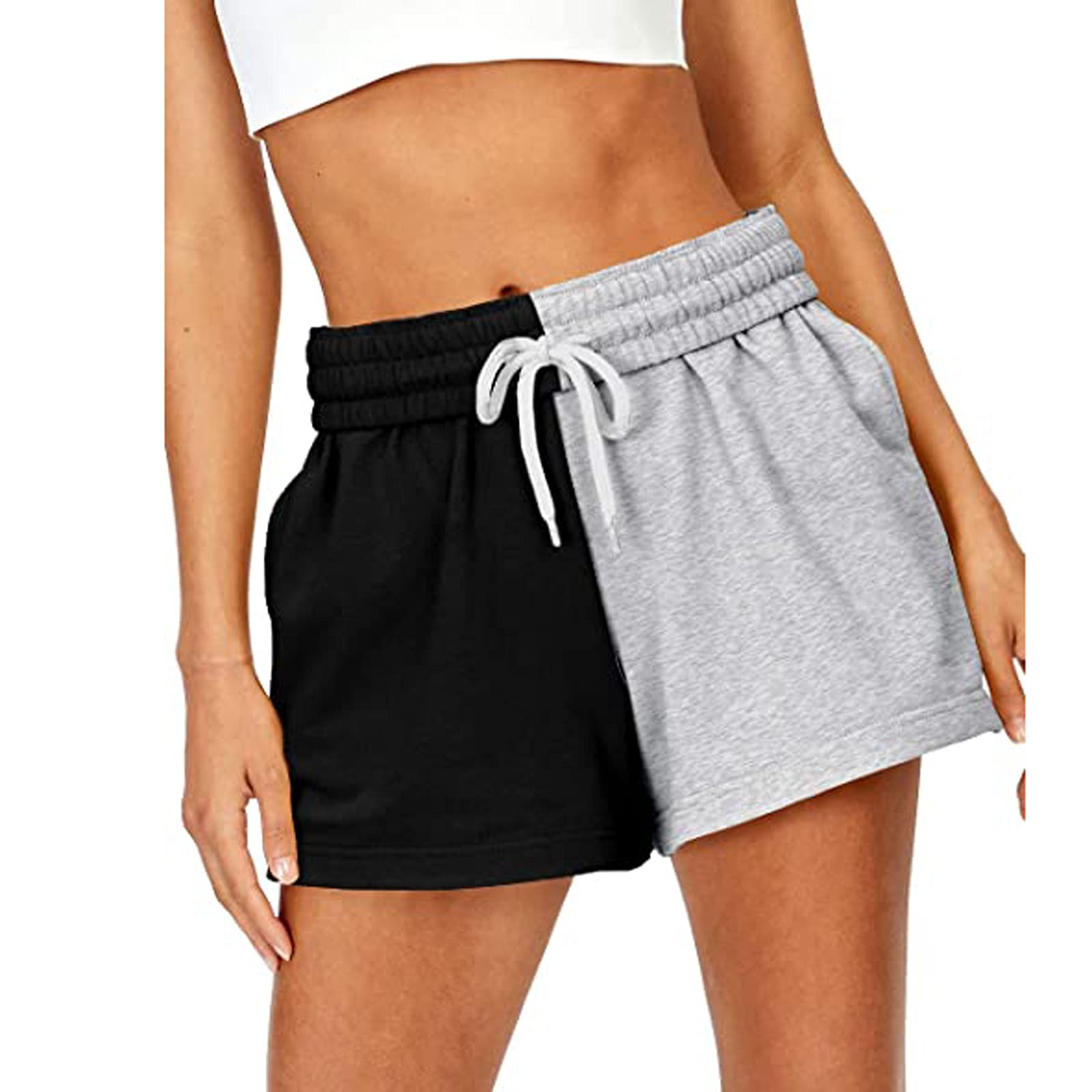 Women's Workout Shorts - Elastic Waist Yoga Running Shorts for Women, Soft Lounge & Jogger Sweatpants - Perfect for Gym, Yoga, Running & Casual Wear