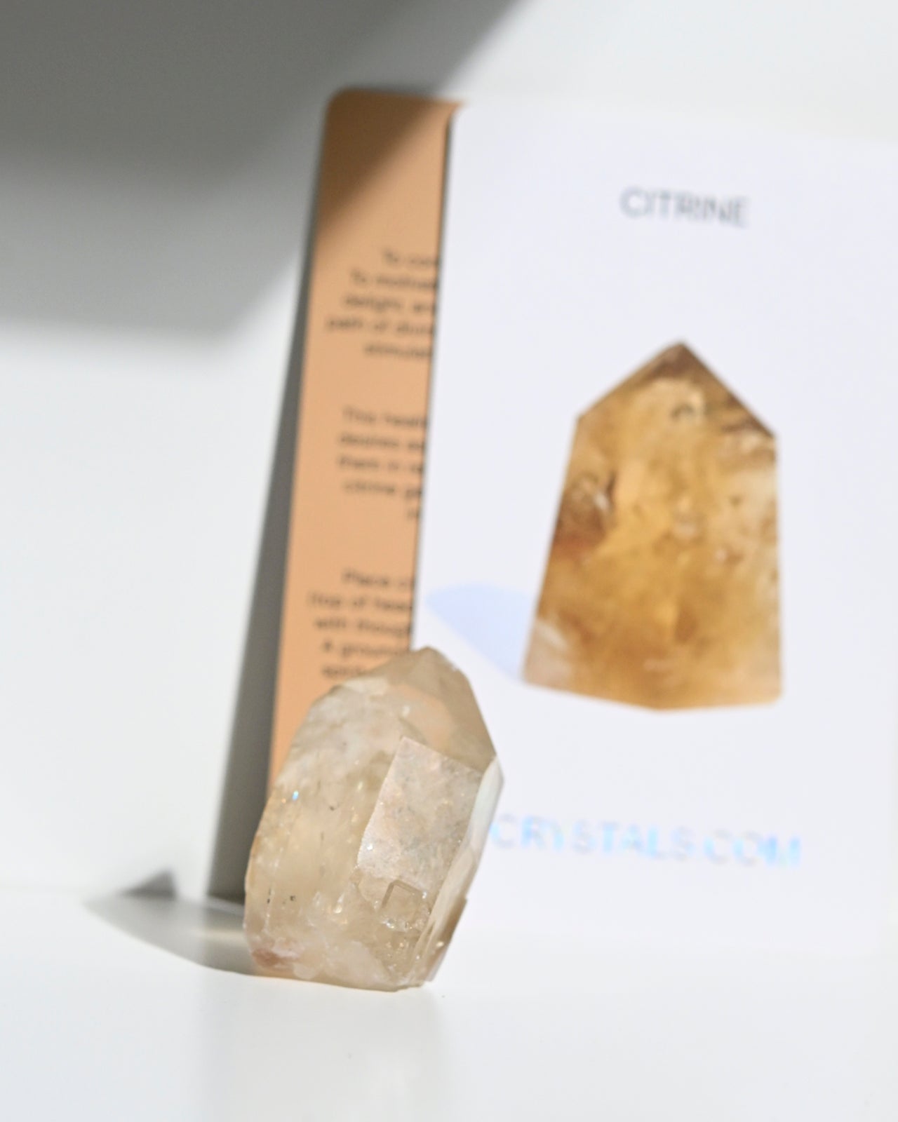 Natural Elestial Citrine Crystal Point - Healing Stone for Meditation, Chakra Balancing & Spiritual Growth - Perfect for Home Decor, Yoga & Energy Work