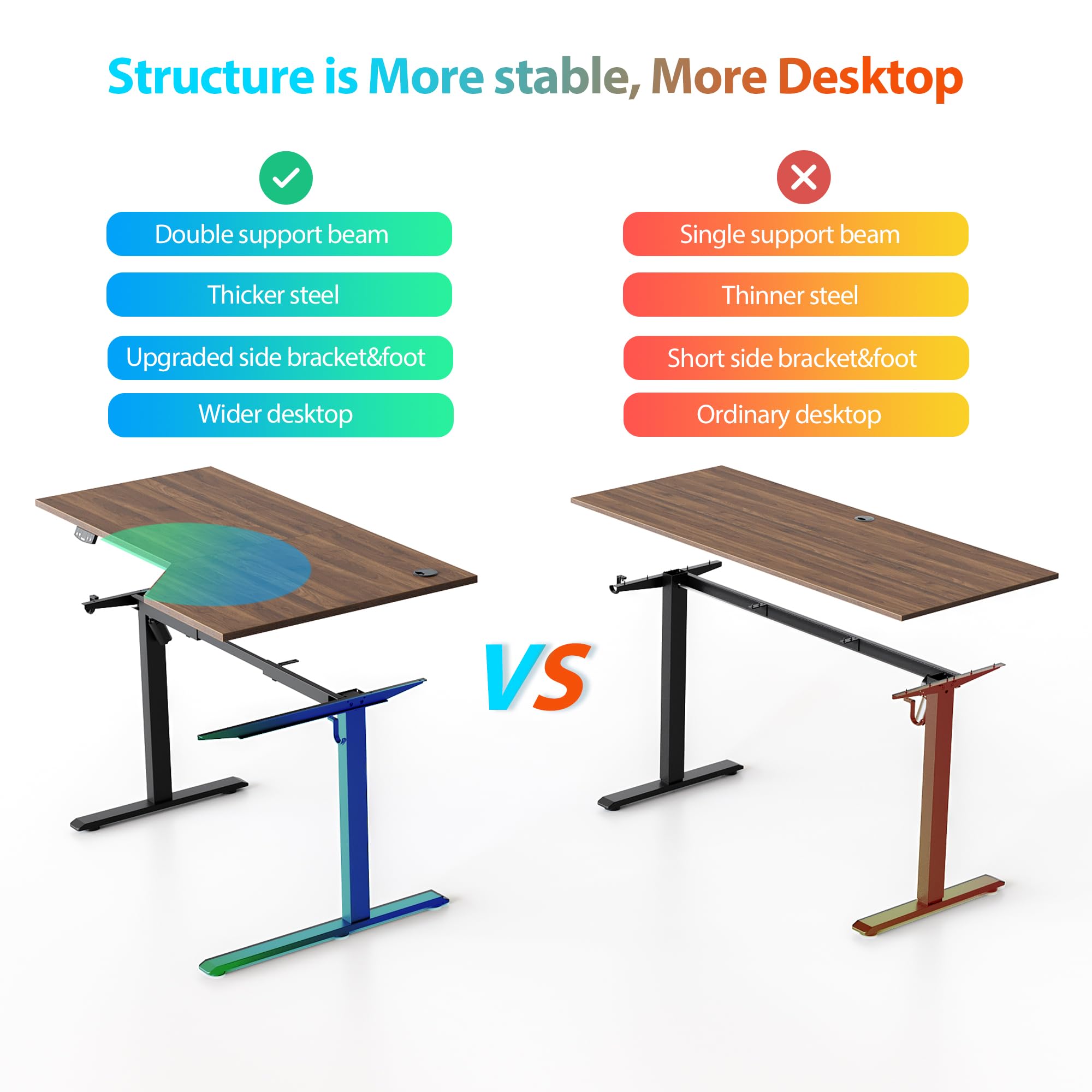 Agilestic Electric Standing Desk - 55
