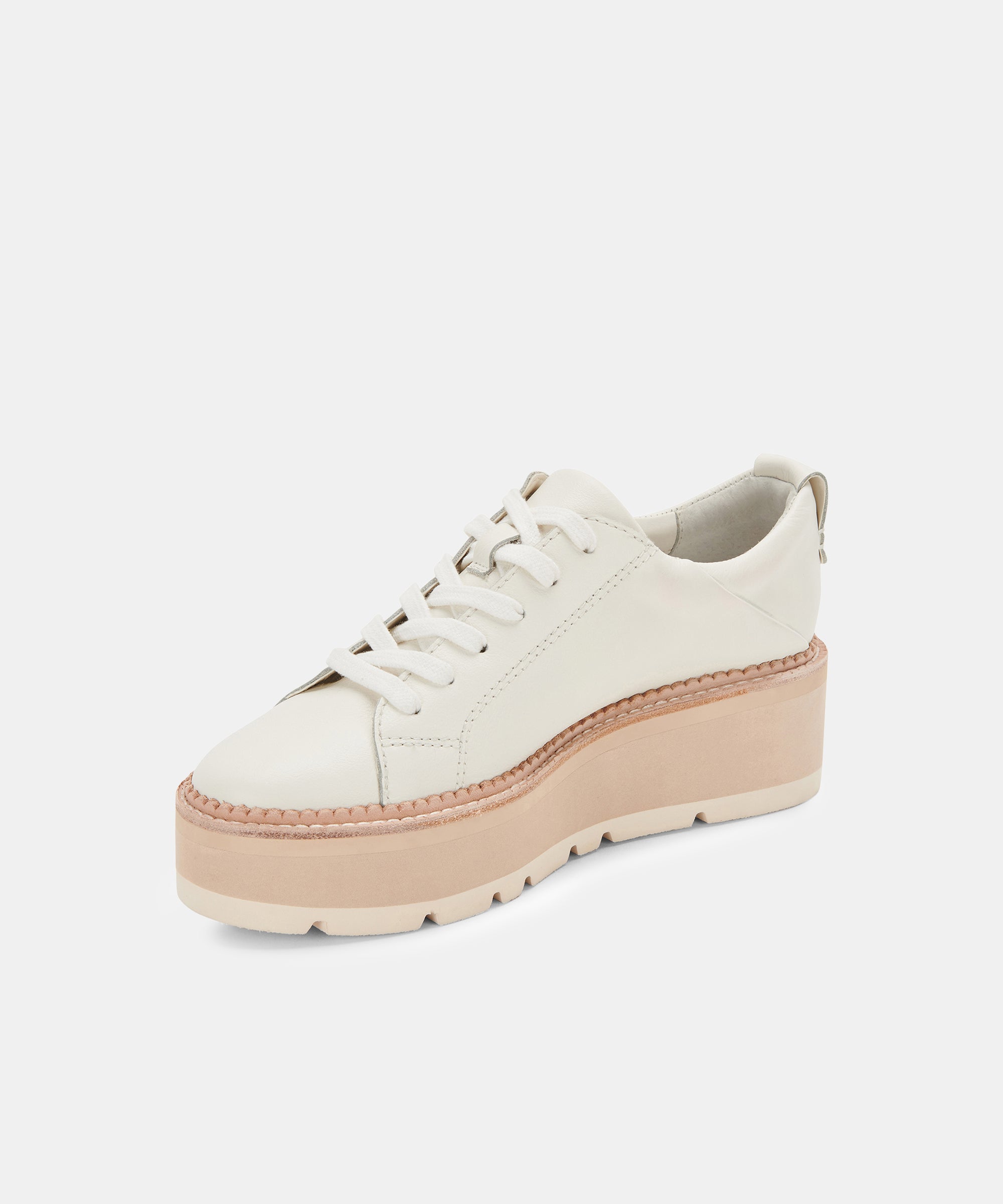 TOYAH White Leather Sneakers for Women | Comfortable Walking Shoes | Casual Fashion Sneakers for Running, Gym, and Everyday Wear