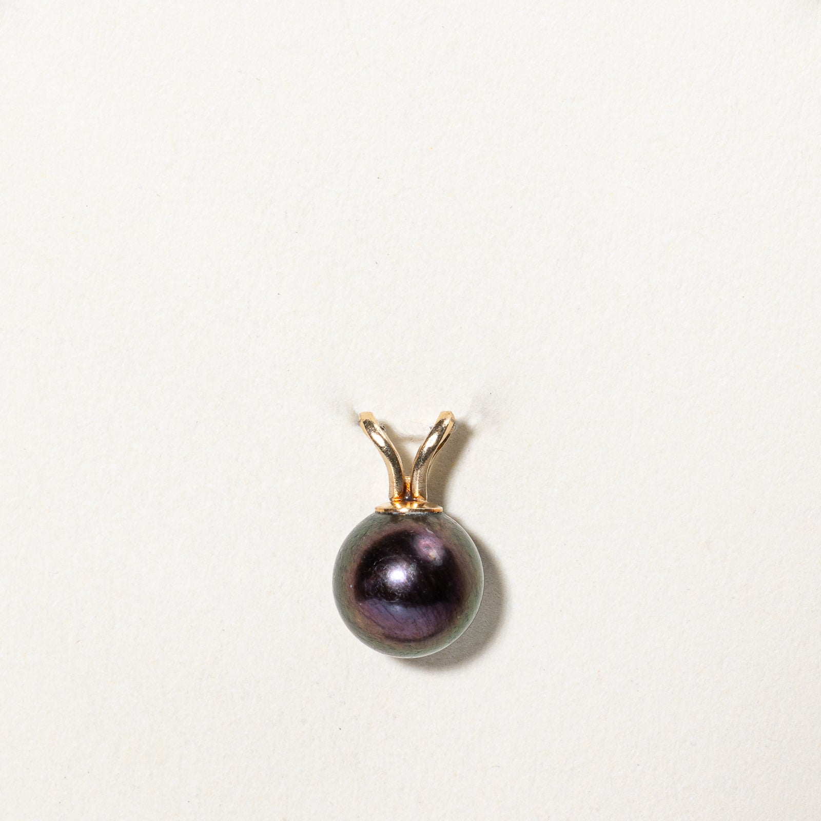 14K Yellow Gold Cultured Pearl Pendant Necklace - 2.85ct Genuine Pearl Jewelry for Women - Perfect for Weddings, Anniversaries & Special Occasions