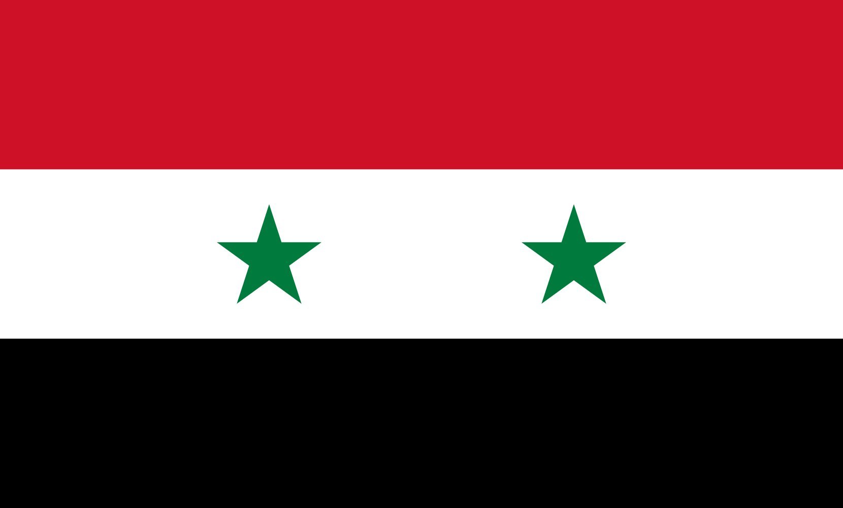 XL Syrian Flag - 2.4m² (26sqft) 120x200cm (4x7ft) - 100% German-Made Durable Outdoor Landscape Flag for Parades, Events & Home Decoration