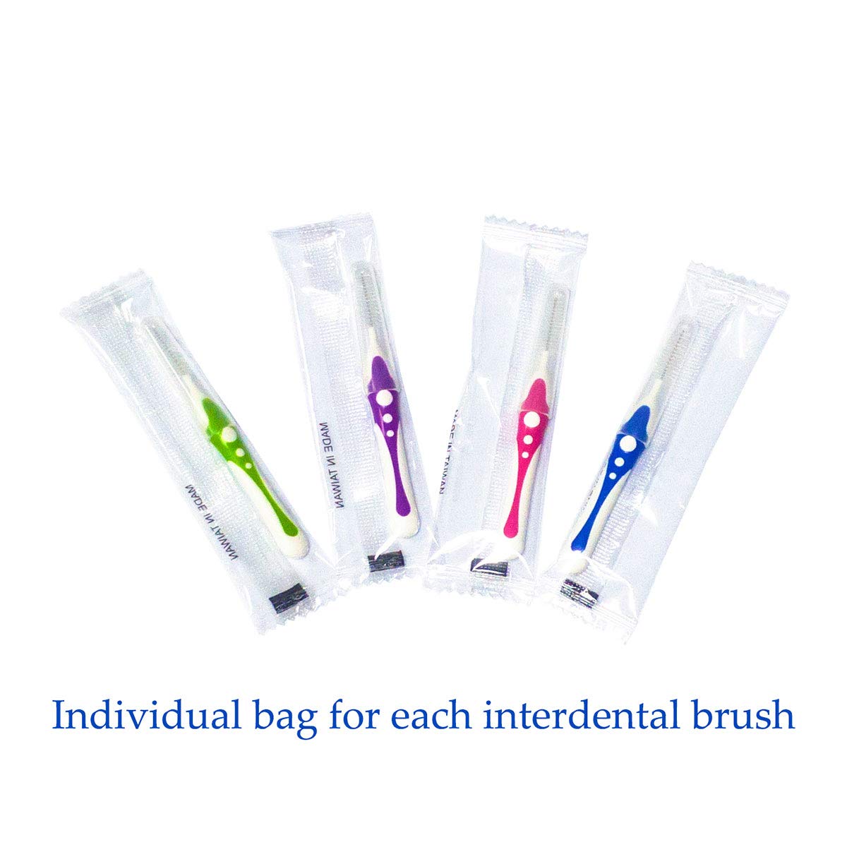 16-Piece XL Orthodontic Interdental Brush Set - 4 Color Handles for Teeth & Braces Cleaning - Flexible Durable Wire Design - Starter Pack for Dental Care at Home, Travel & Orthodontic Maintenance