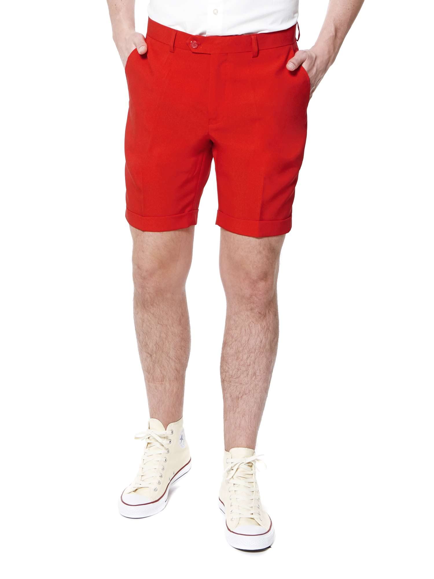Opposuits Men's Summer Suit Outfit - Slim Fit Short Sleeve Blazer with Matching Shorts & Tie | Lightweight Business Casual Attire for Beach Weddings, Pool Parties & Summer Events