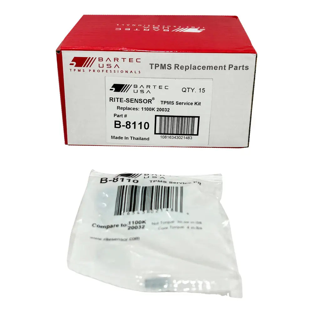 Bartec B 8110 TPMS Service Kit - Compatible with Acura, Honda, Lexus, Toyota, Scion | Tire Pressure Monitoring System Sensor Replacement | Perfect for Auto Repair Shops & DIY Car Maintenance