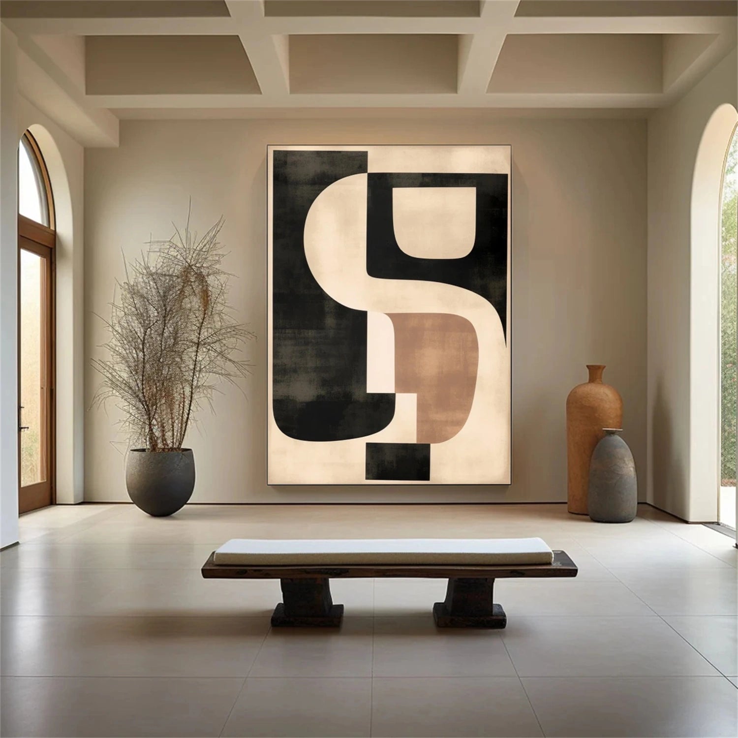 Abstract Tranquility Art Painting #WS304 - Modern Wall Decor for Living Room, Bedroom & Office - Calming Canvas Artwork for Home & Office Spaces