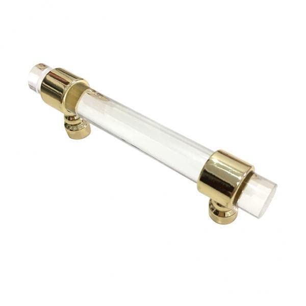 Homyl 3-Pack Chrome Interior Door Handle Set - Connecting Rod Cabinet Lever Knob Pull Hardware for Bedroom, Bathroom & Closet Doors