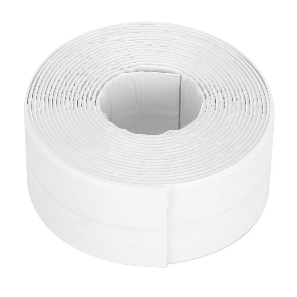 White Self-Adhesive Waterproof Caulk Sealing Tape 38mm - Bathroom, Kitchen & Bathtub Sealant for Home Repair - Alvinlite Home - Perfect for Gaps, Cracks & Leak Protection