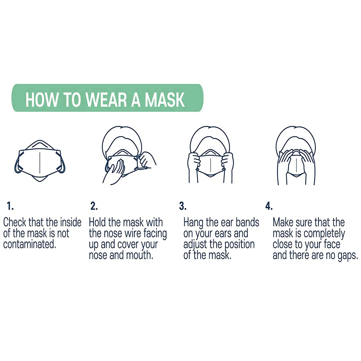 AKG K KN95 Face Masks 100 Pack - Individually Wrapped 5-Ply Disposable Protective Masks with 95% Filtration Efficiency - PM2.5, Smoke & Dust Protection - for Work, Travel & Daily Use