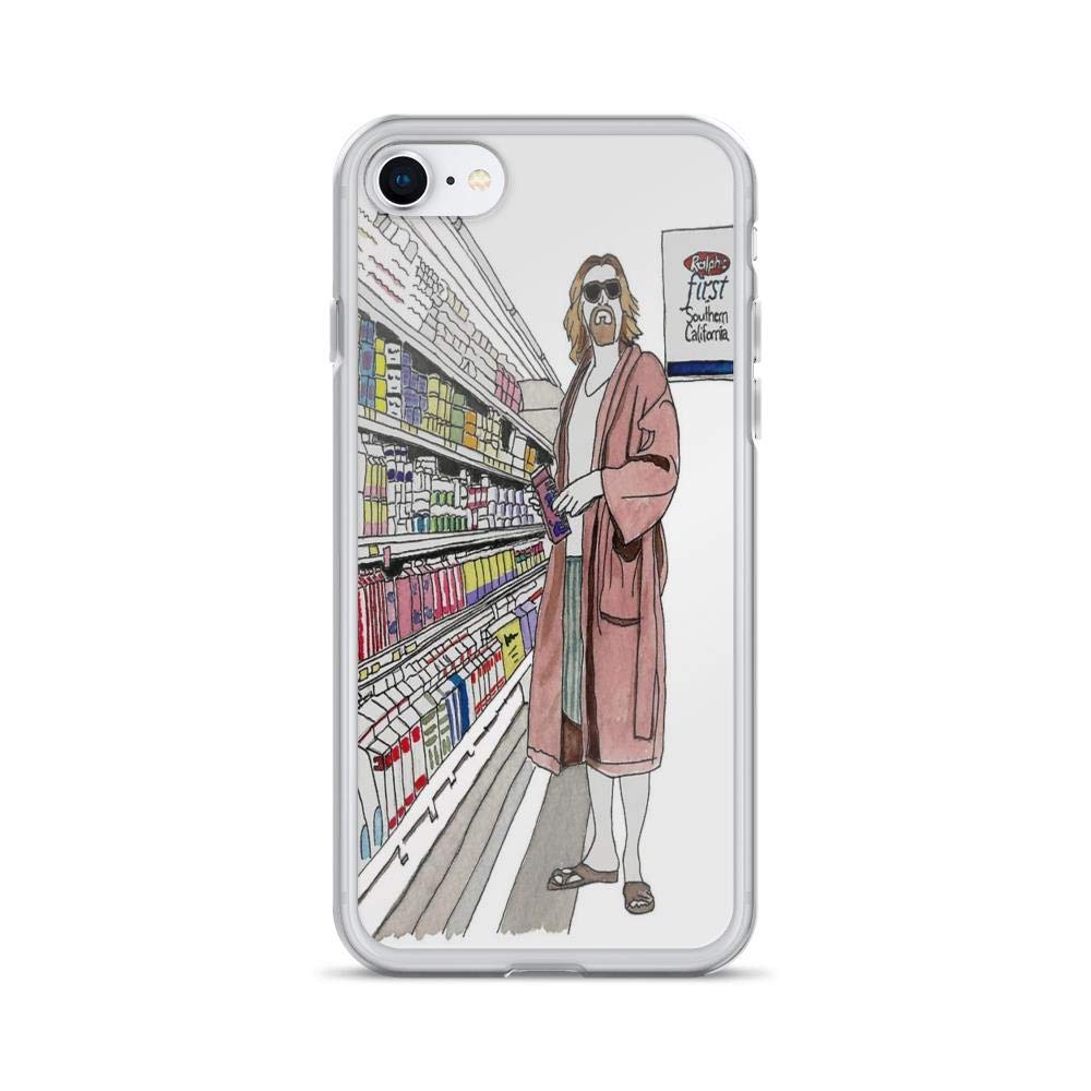Premium Clear iPhone 7/8 Case - Anti-Scratch Protection with Jeffrey Lebowski 