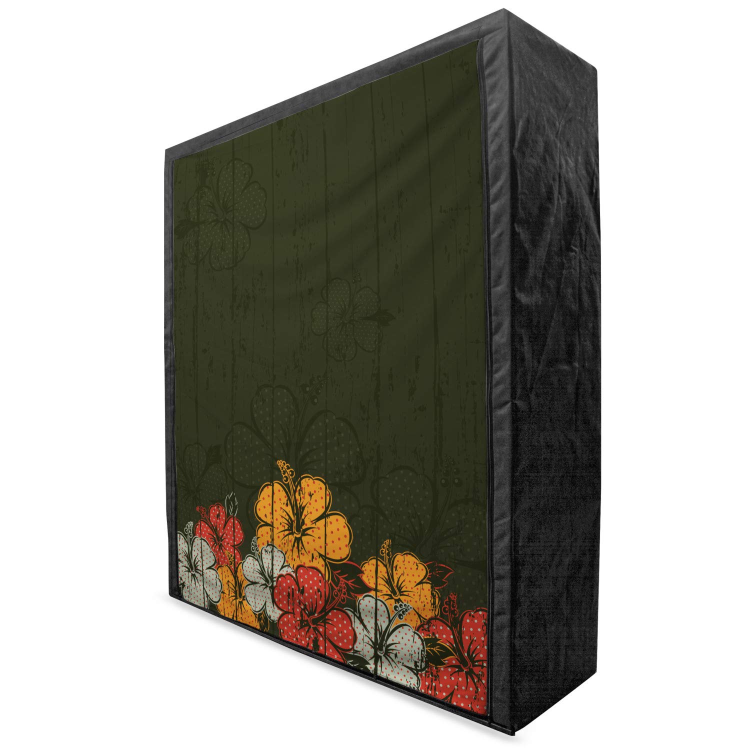 Ambesonne Floral Portable Fabric Wardrobe - 59