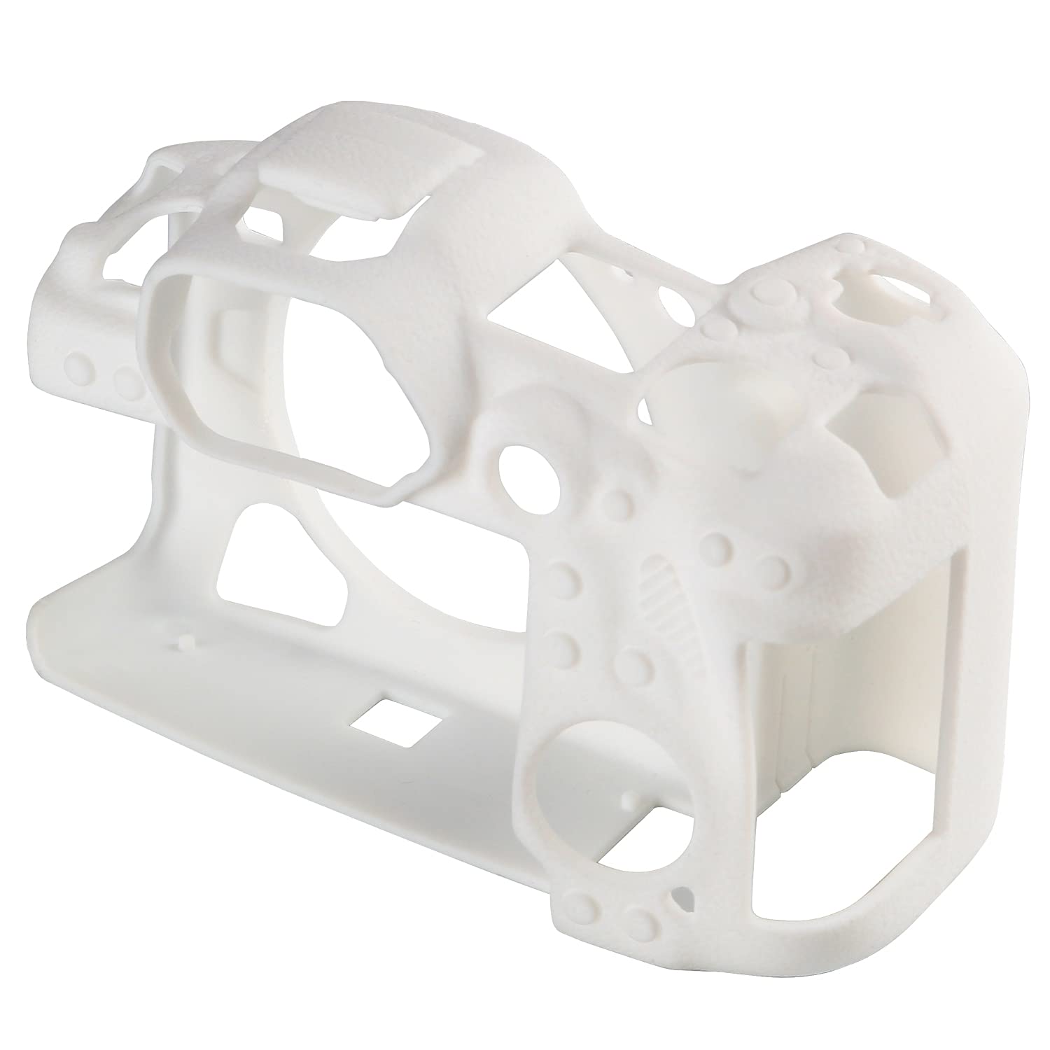 Canon EOS R5 Camera Case - Anti-Slip Soft Silicone Rubber Protective Cover with Snug Fit for Canon EOS R5/R6 - Shockproof Body Skin Protector Shell (White) - Perfect for Travel, Outdoor Photography & Daily Protection