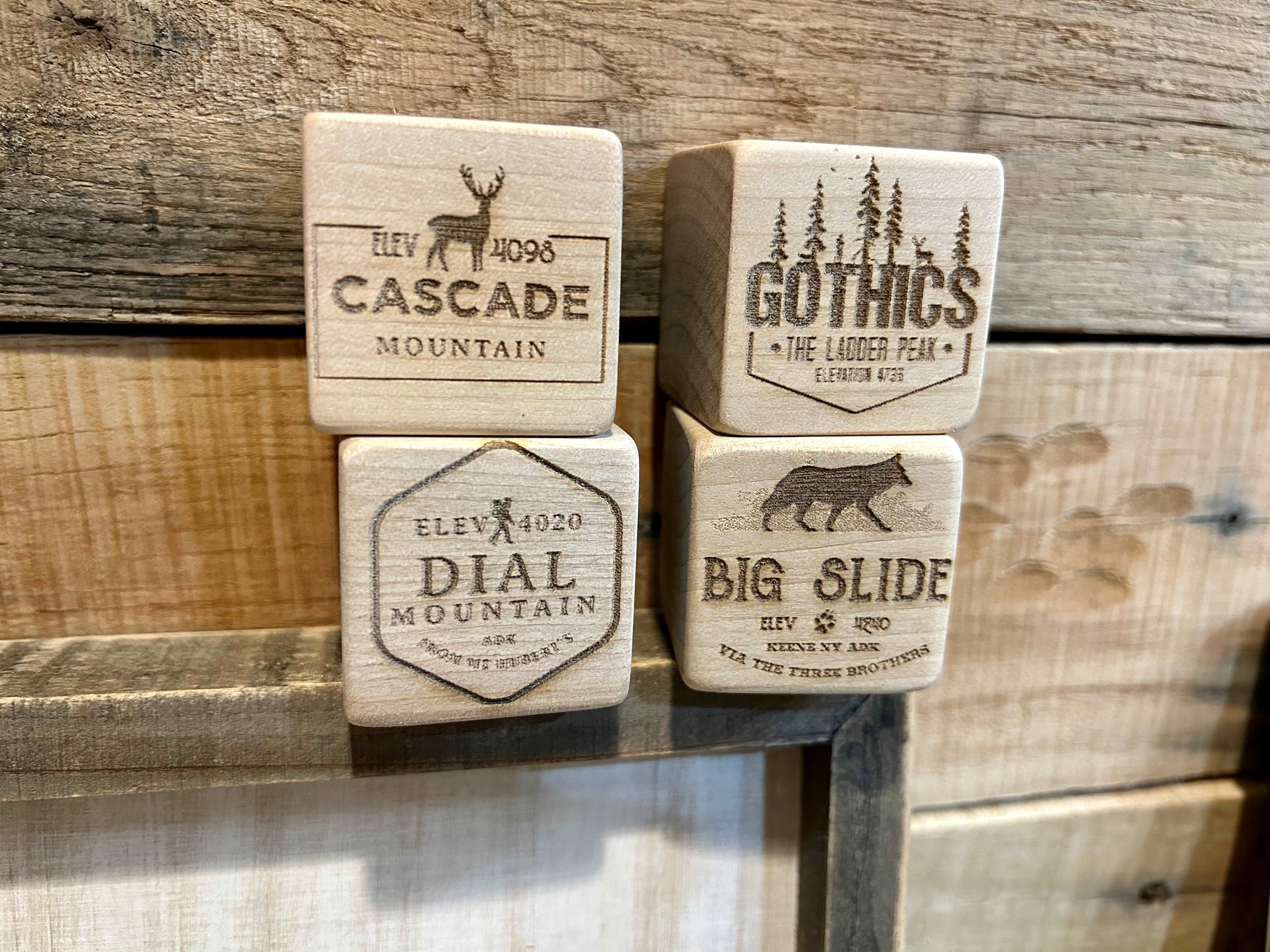 Adirondack 46 Peaks Building Blocks Trackers - Mountain Climbing Progress Tracker for Hikers & Outdoor Enthusiasts - Perfect for Adventure Journals & Wall Decor