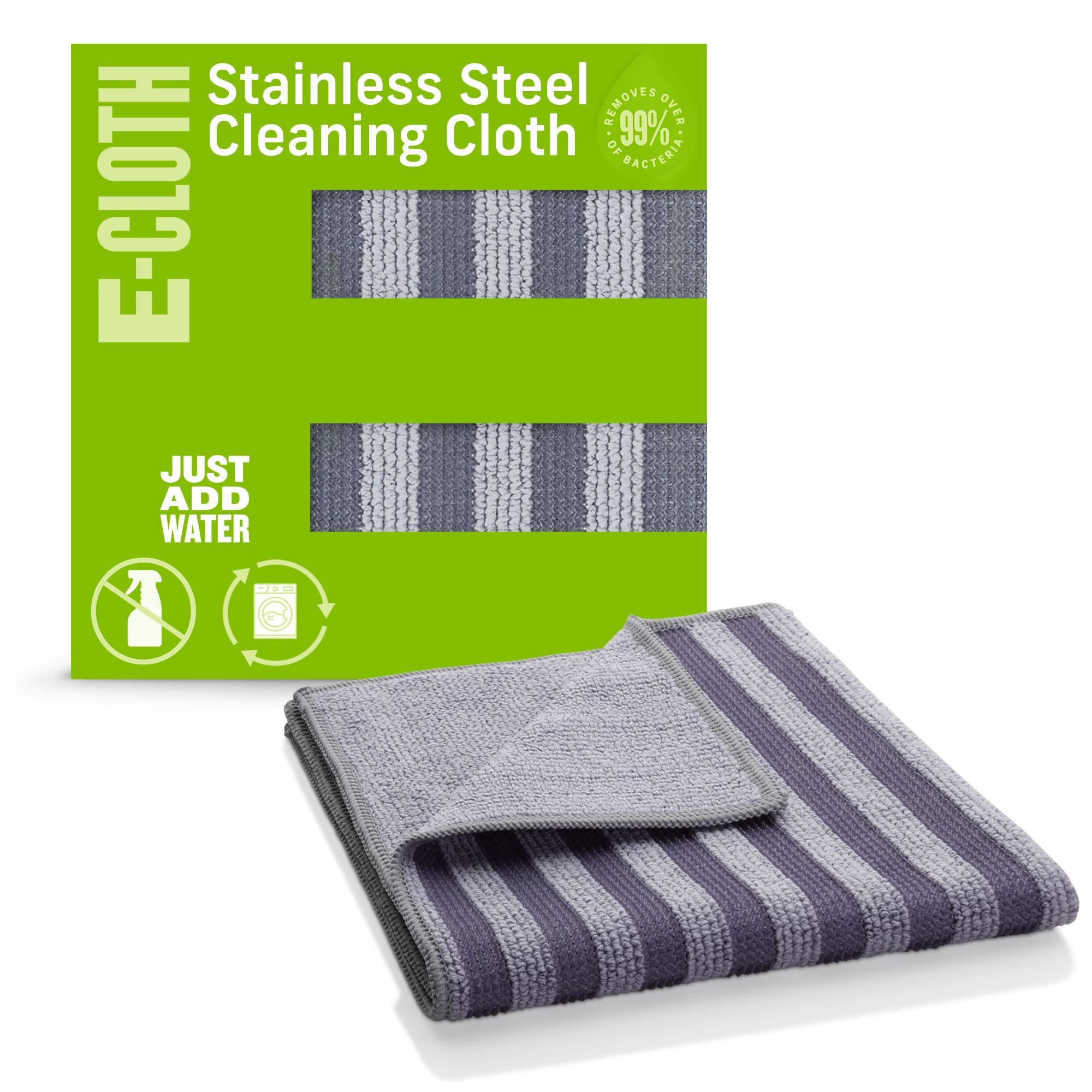 Premium E-Cloth Stainless Steel Cleaning Cloth | Microfiber Cleaner for Spotless Shine on Appliances, Oven, Stove & Refrigerator | Washable & Reusable with 100 Wash Guarantee | Perfect for Kitchen Cleaning & Stainless Steel Maintenance