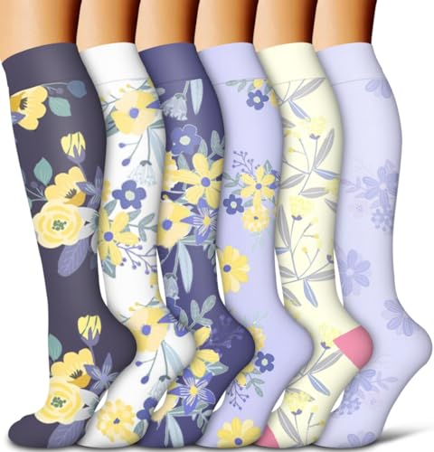 17 Purple/Yellow Flower 6 Pairs