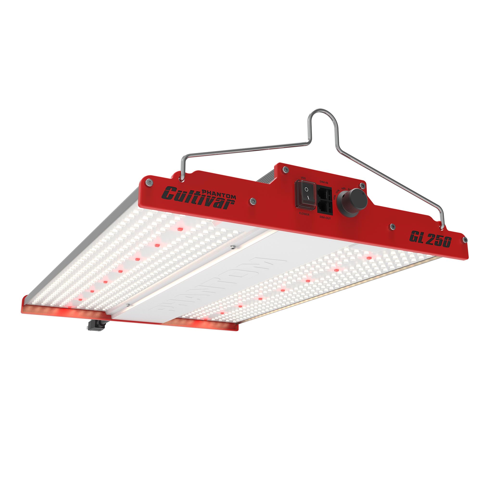 GL250 250W 120V LED Aluminum Grow Light & GT84 8x4ft Steel Grow Tent Kit - 200lb Capacity for Indoor Hydroponics, Greenhouse, and Home Gardening