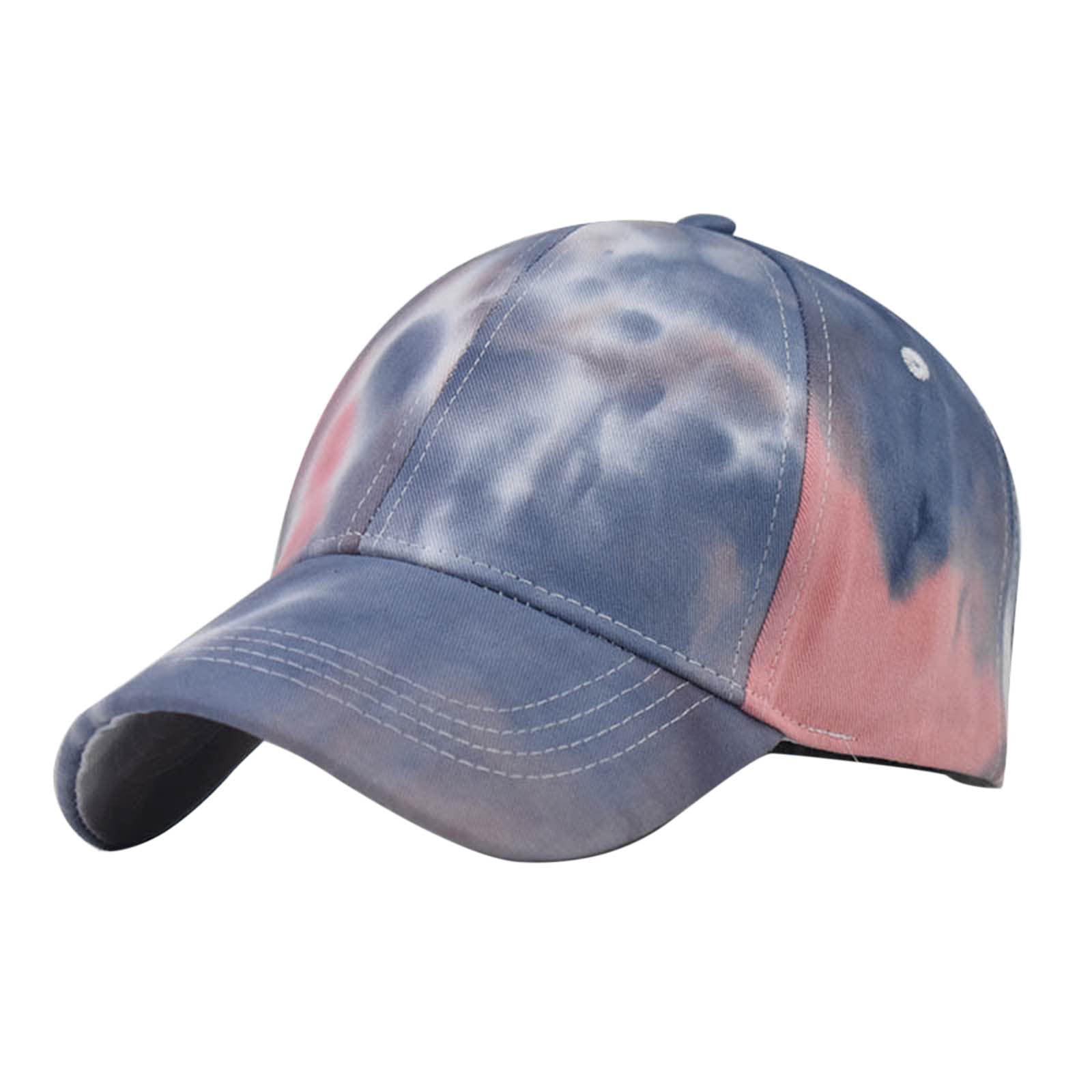 Trendy Women's Tie Dye Printed Colorful Baseball Cap - Adjustable Peaked Visor for Sun Protection | Perfect for Outdoor Sports, Beach, Hiking & Summer Fashion