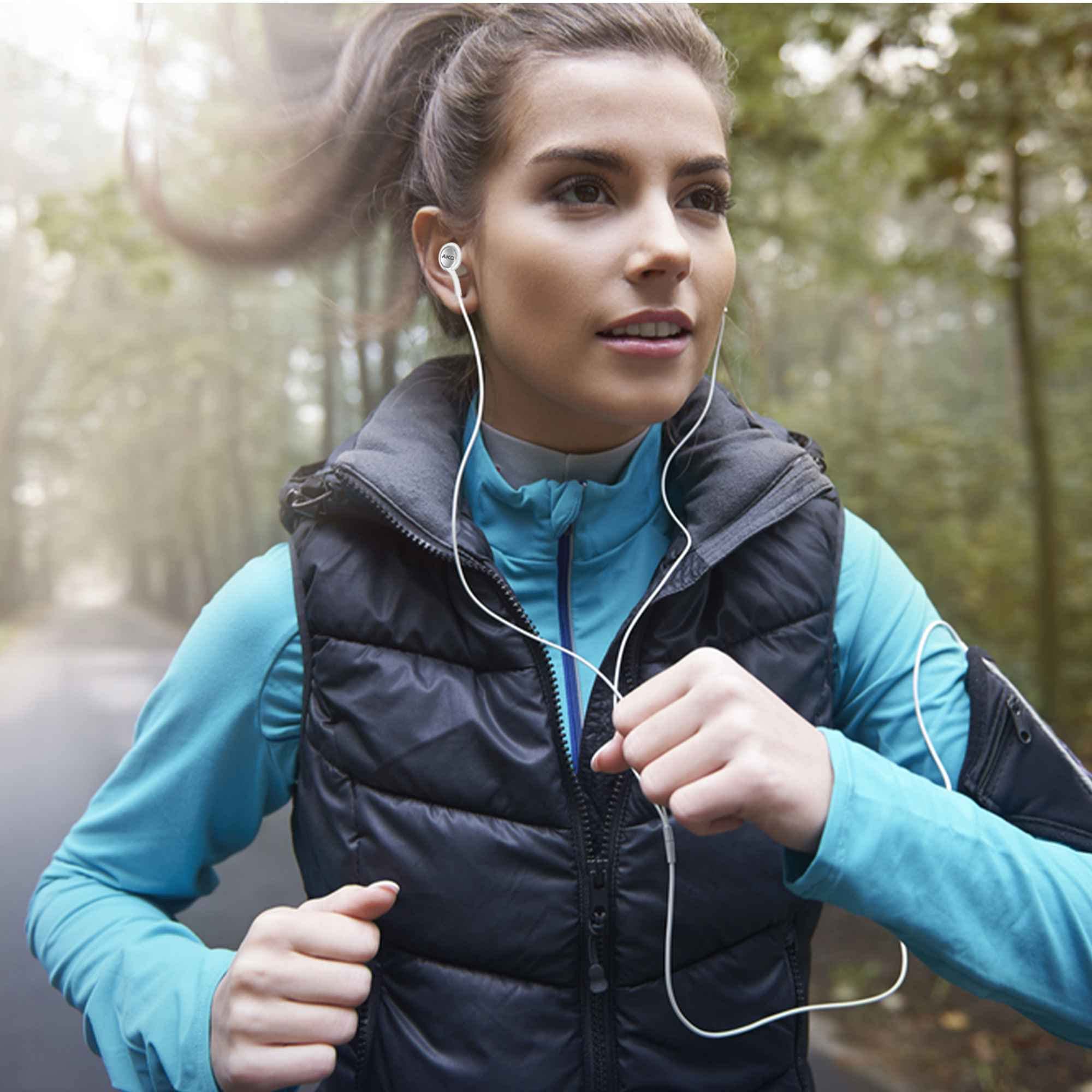 UrbanX Corded Stereo Earbuds with Microphone & Volume Control - Braided Cable Headphones for Infinix Zero 6 Pro (US Warranty) - Perfect for Gaming, Workouts & Commuting