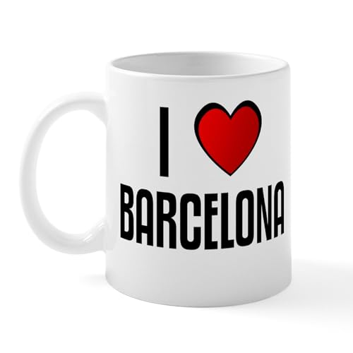 White - I LOVE BARCELONA Mug