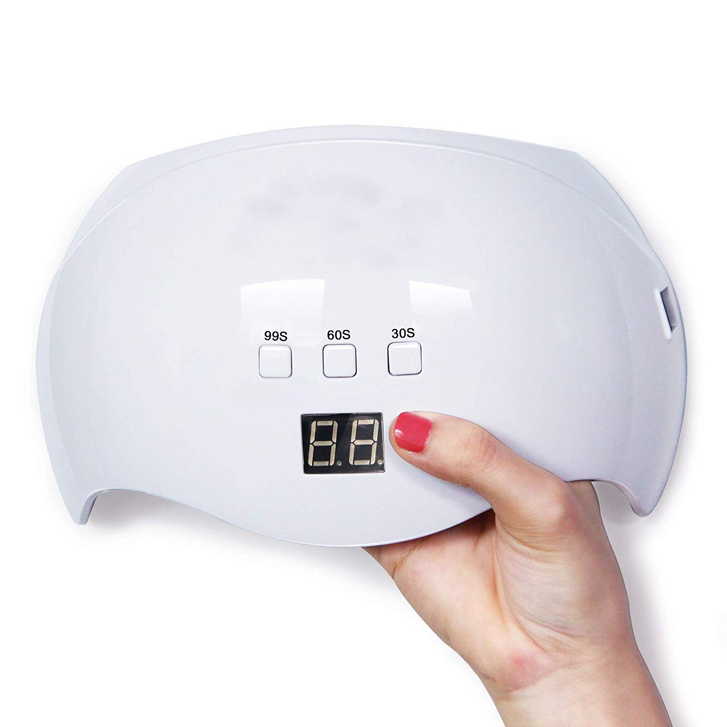 42W Fast LED UV Nail Dryer Lamp - Professional Gel Nail Polish Curing Machine with Smart Auto-Sensing & 3 Timer Modes - Perfect for Home Manicures, Salon Nail Art, and DIY Gel Polish Applications