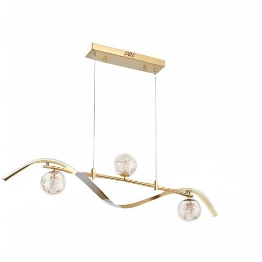 Modern Dimmable LED Linear Kitchen Island Light Fixture - 4-Light Adjustable Hanging Pendant for Dining Room, Living Room & Bar Counter - Energy Efficient Lighting for Home & Restaurant Decor