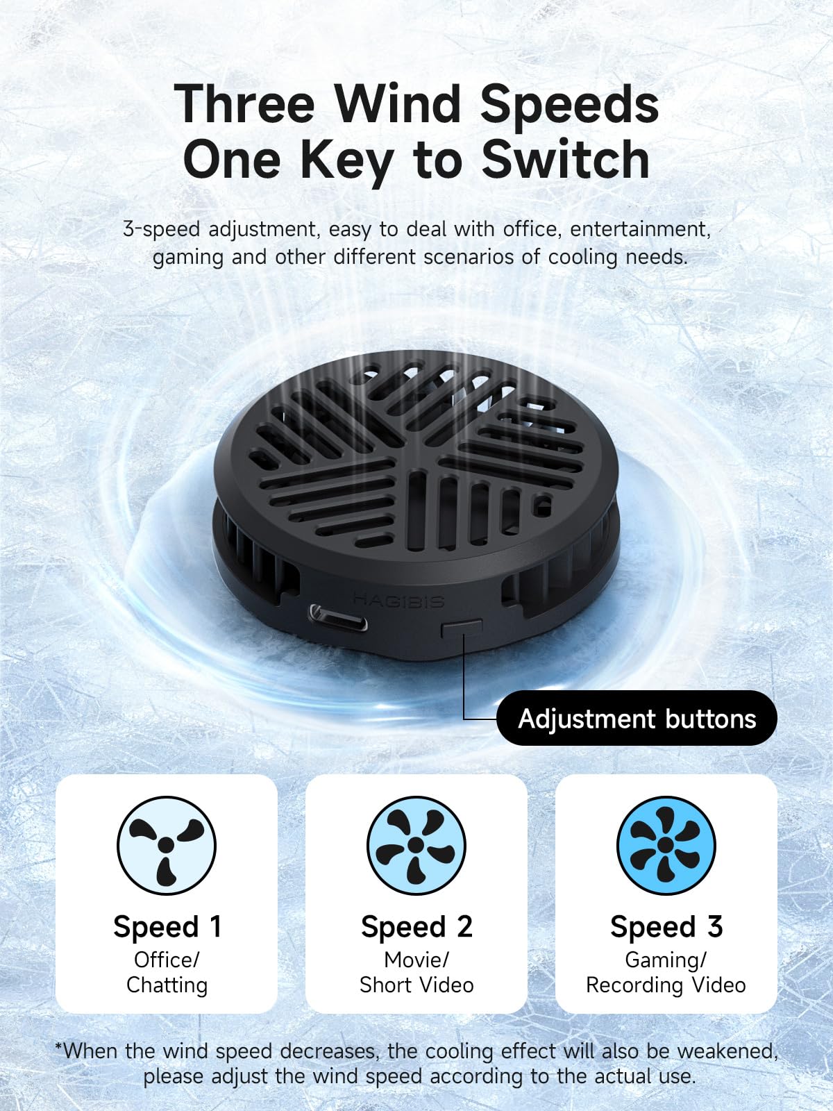 Ultra-Thin Magnetic Phone Cooler with Fan - Portable & Lightweight Cooling Radiator for iPhone 16/15 Pro Max, MagSafe, iPad Pro, Android & Tablets - Perfect for Gaming, Streaming & Overheating Protection (Black)