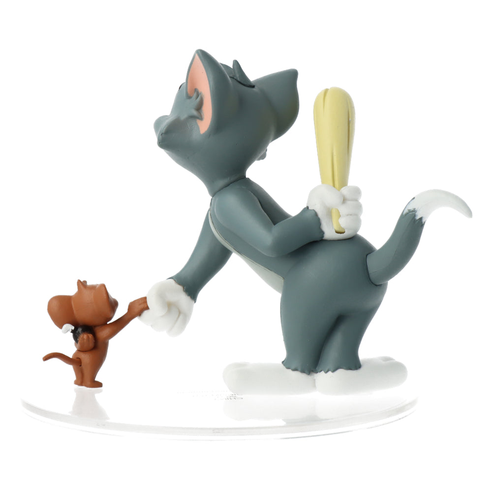 Tom & Jerry Collectible Figurine - Tom with Club & Jerry with Bomb - Perfect for Home Decor, Office Display, and Cartoon Lovers Gift