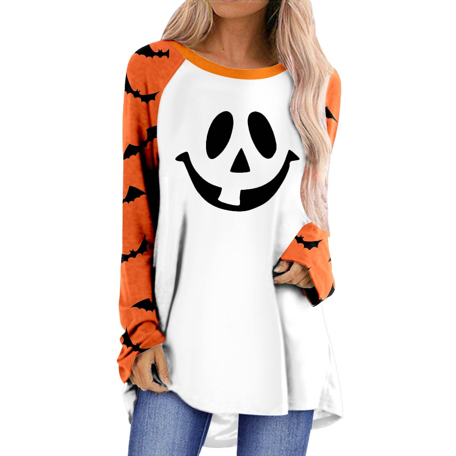 Halloween Costume for Boys 2T | Women's Casual Long Sleeve Round Neck Halloween Print T-Shirt | Perfect for Trick-or-Treating, Costume Parties & Spooky Family Photos