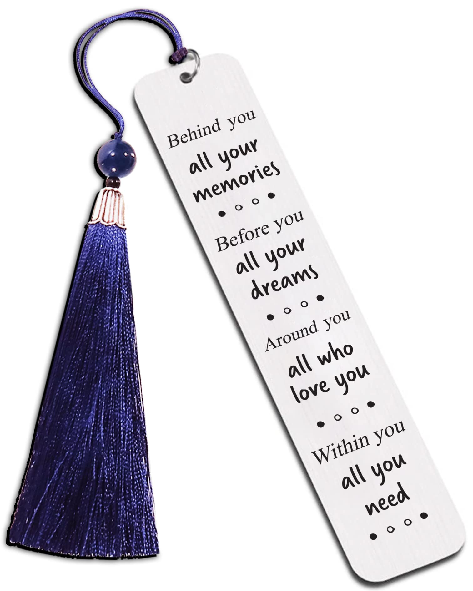 Graduation Gifts for High School & College Students - Personalized 'Behind You All Your Memories' Bookmark - Perfect Birthday Gift for Women (BM007) - Ideal for Yearbooks, Journals & Keepsakes
