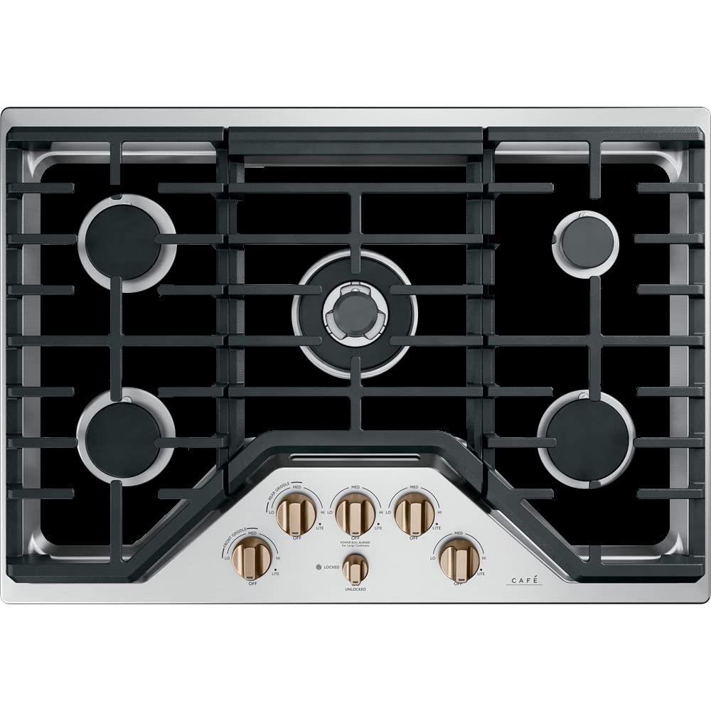 GE Gas CookTop Protector - Custom Fit Ultra Thin Reusable Burner Cover for General Electric Stoves | Splatter Guard & Spill Protection Liner (Model CGP95362MS1) | Ideal for Cooking, Baking & Kitchen Safety