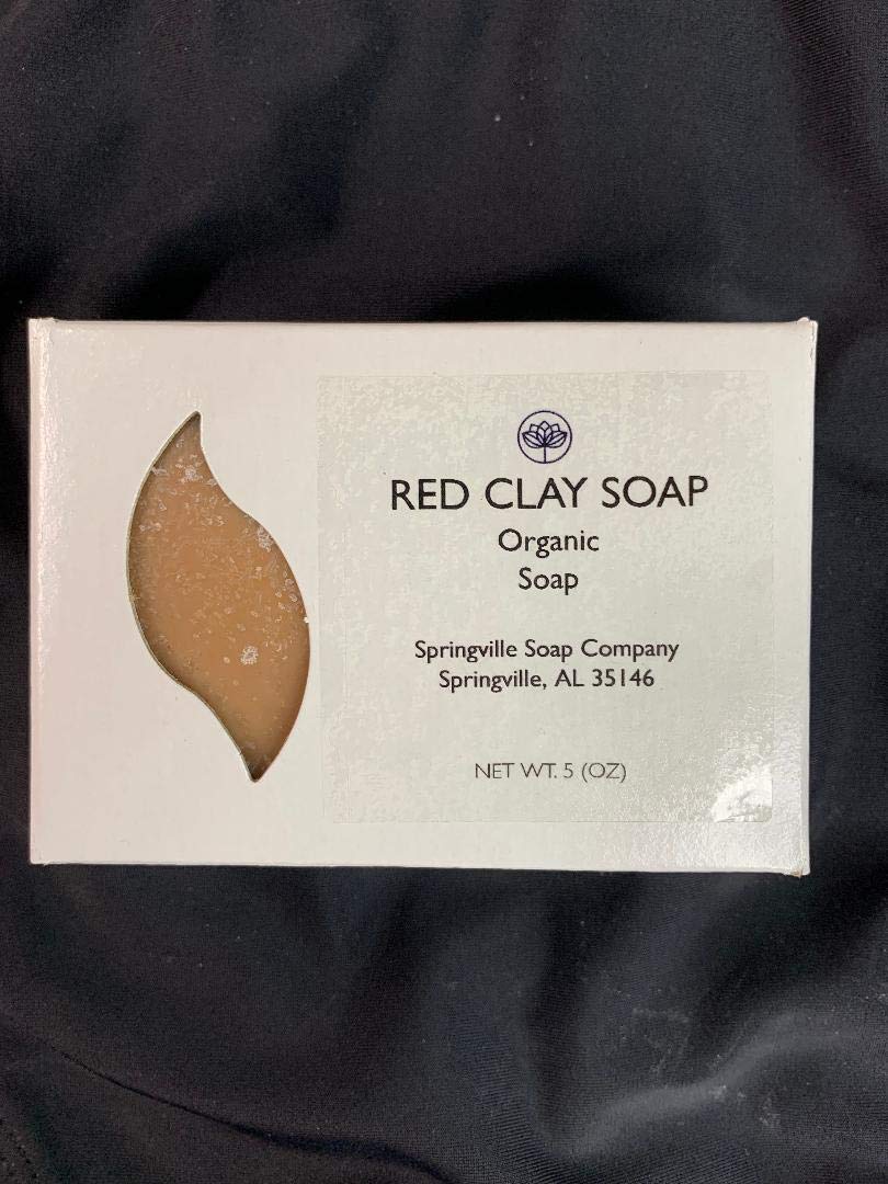 Natural Red Clay Soap for Face & Body - Deep Cleansing & Detoxifying Bar Soap for Acne, Oily Skin & Pores - Handmade Organic Skincare for Men & Women - Perfect for Daily Use & Spa Treatments
