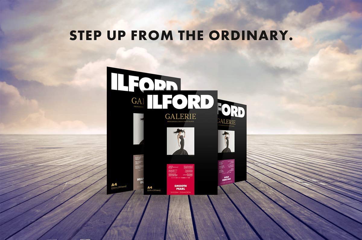 ILFORD 2001737 GALERIE Prestige Smooth Gloss Photo Paper - 13 x 19 Inches, 25 Sheets - Premium Inkjet Paper for Professional Photography & Art Prints