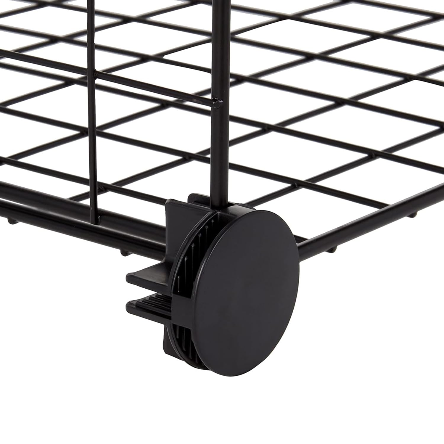 Amazon Basics 4 Cube Storage Organizer - Wire Grid Closet & Shelf Organizer, Stackable, Black 14