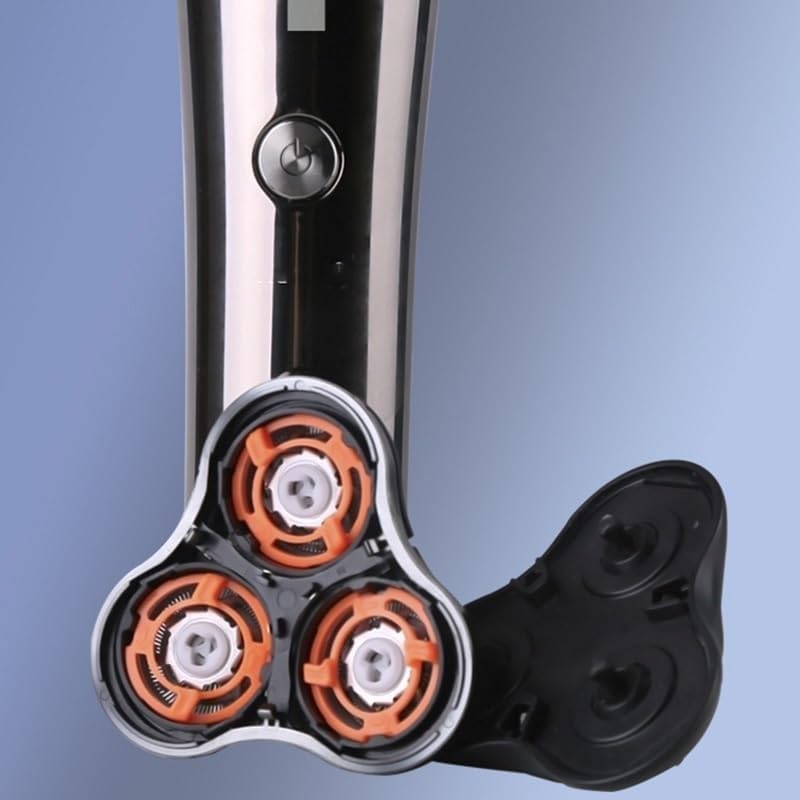 Premium Electric Razor for Men - Rechargeable Rotary Shaver with Floating Heads, LCD Display, Wet & Dry Use - Perfect for Travel, Home & Office Grooming