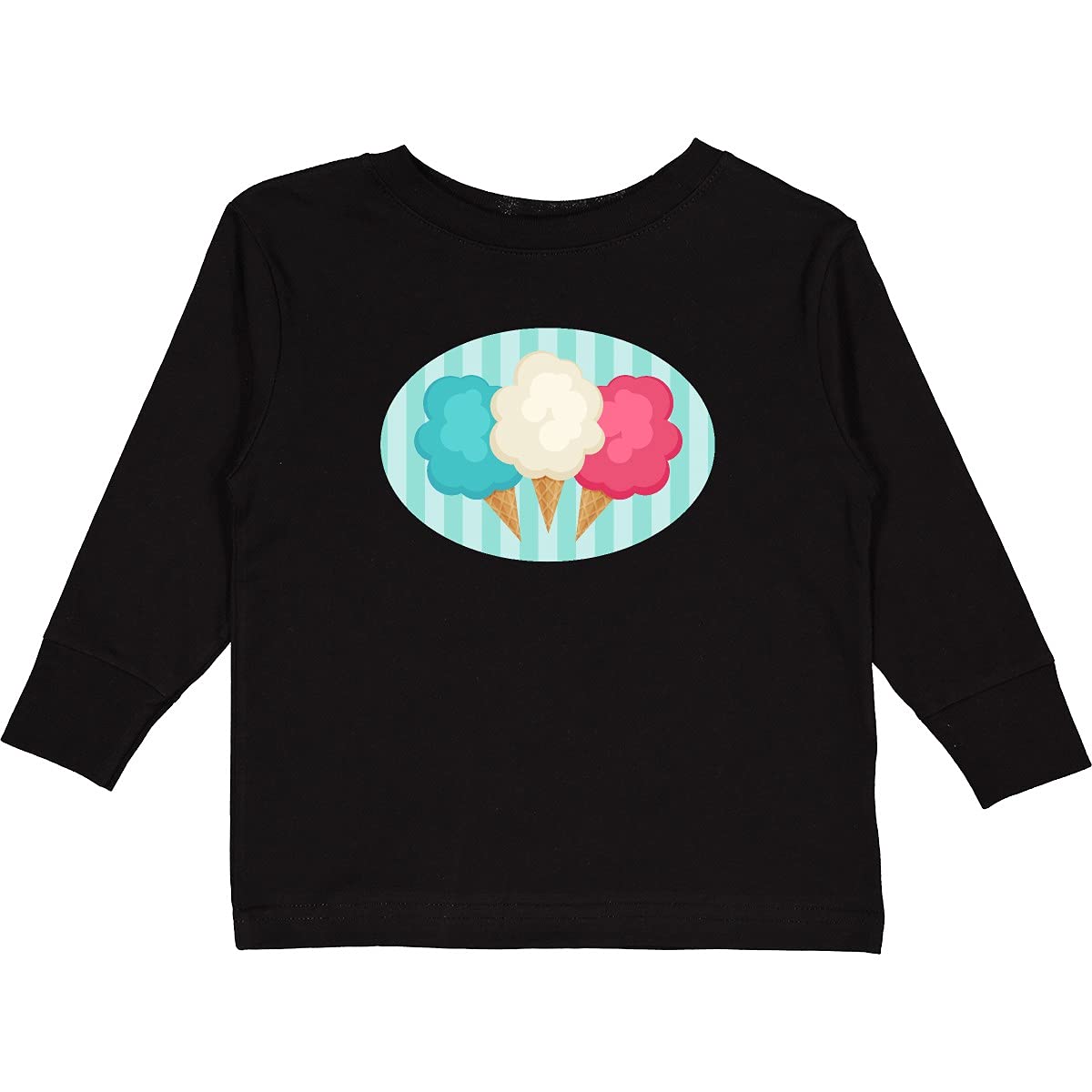 Inktastic Cute Cotton Candy Sweets Toddler Long Sleeve T-Shirt - Soft & Comfortable Kids Top for Birthday Parties, Playdates & Everyday Wear