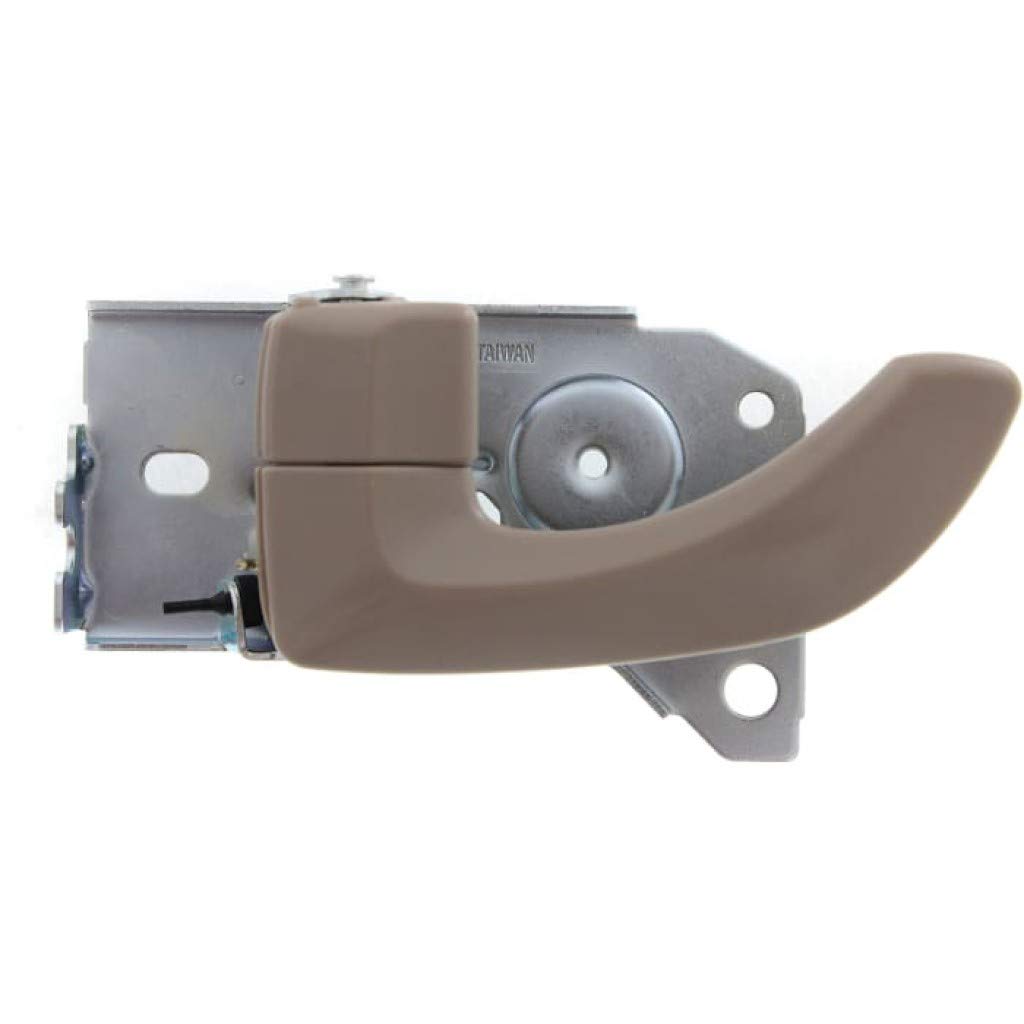 KarParts360 Replacement Interior Door Handle for 2003-2009 Kia Sorento - Front Driver Side Beige with Door Lock Button (EX Trim) | Perfect for DIY Car Repairs & Interior Upgrades