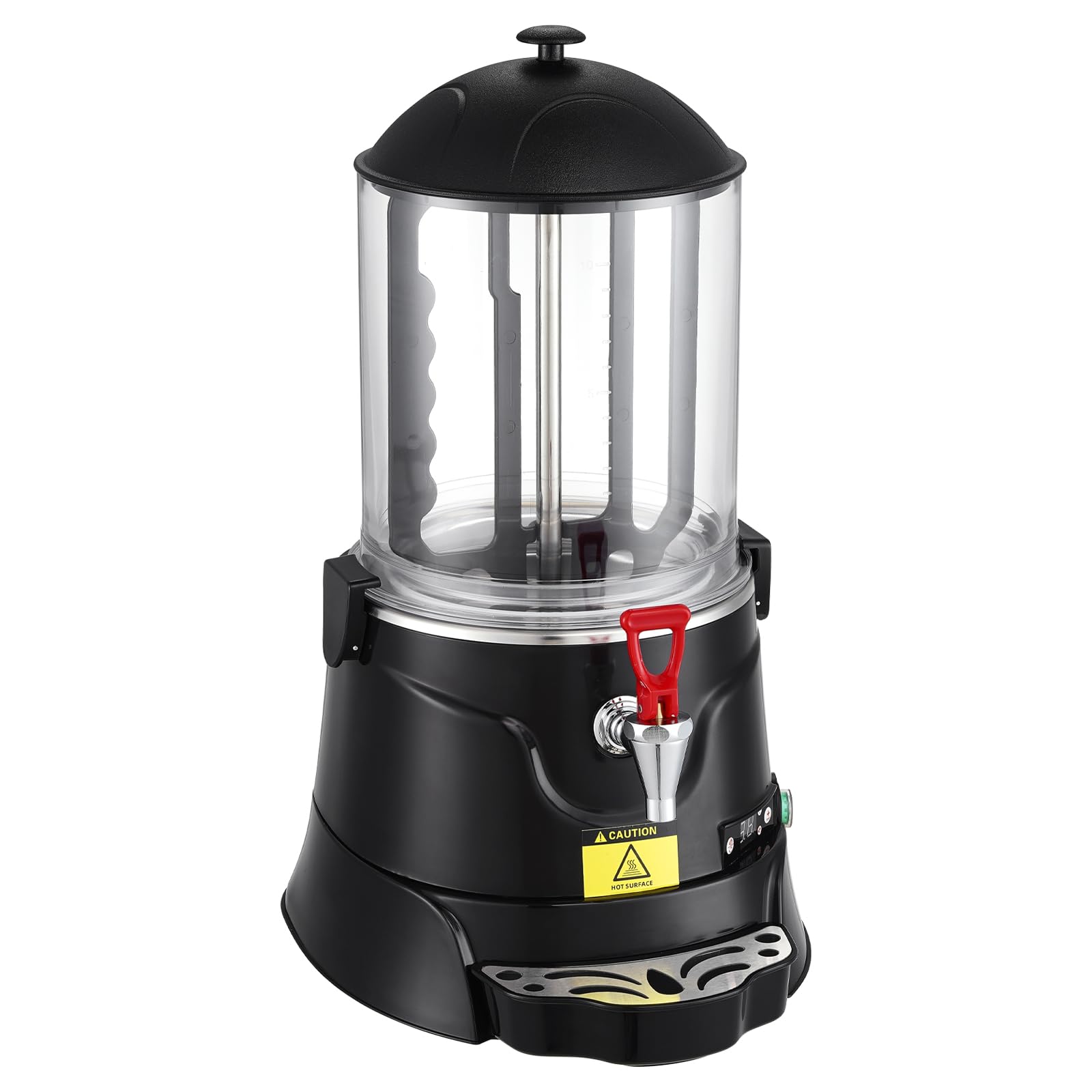 VEVOR 2.6 Gal Hot Chocolate Dispenser Machine with Adjustable Temperature 86°F-194°F, High-Quality ABS Tank for Hot Drinks - Perfect for Cafes, Restaurants, and Home Use