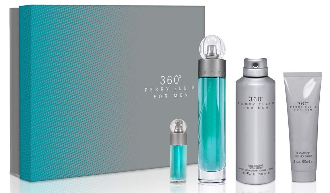 PERRY ELLIS 360 Men's Cologne Gift Set - 4 Piece Fragrance Collection for Men | Perfect for Holidays, Birthdays & Special Occasions