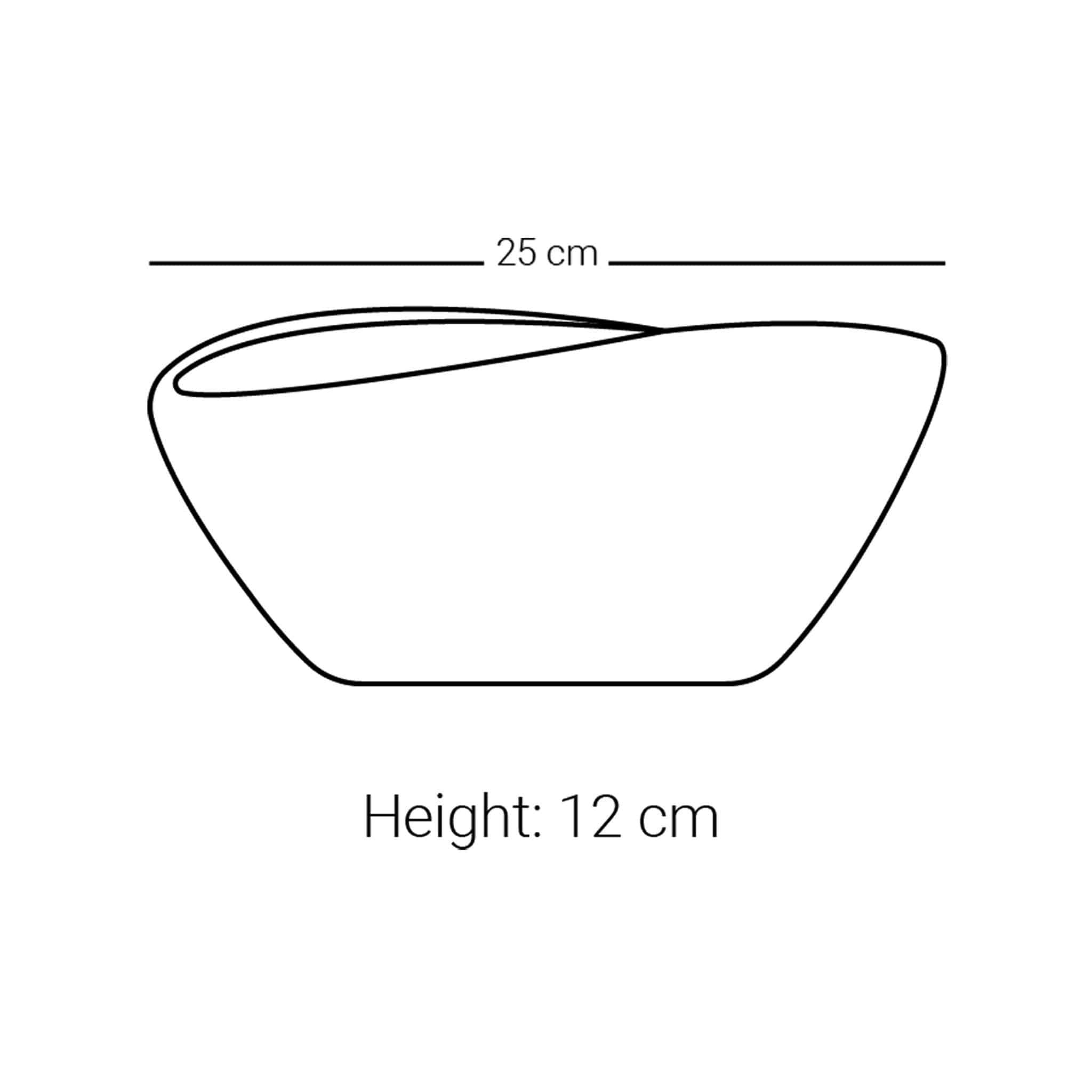 Dimlaj Suroor Premium Platinum Large Serving Bowl - Elegant Dining Tableware for Parties, Entertaining & Family Gatherings