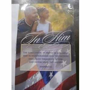 Warner Press 93124 In Him Christian Wall Art - Inspirational Bible Verse Decor for Home, Church & Office