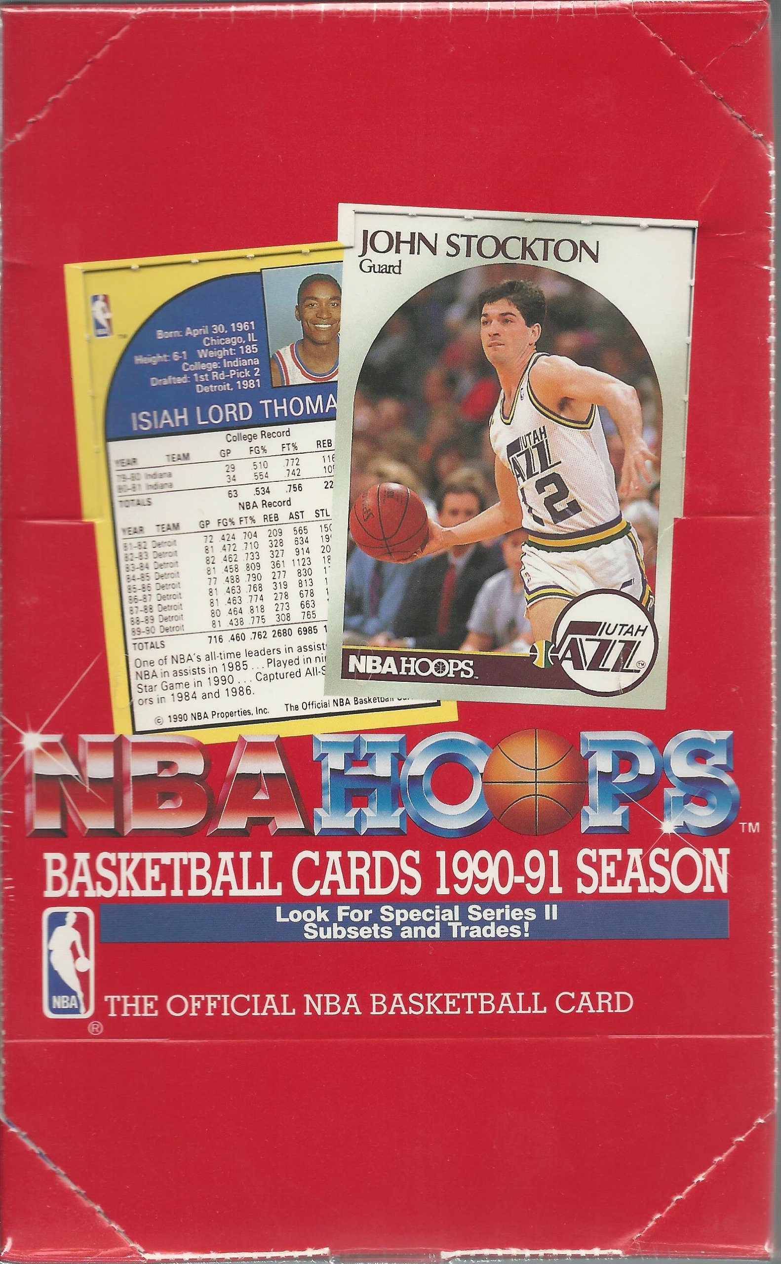 1990-91 NBA Hoops Basketball Cards Series 2 Wax Box - Factory Sealed Collectible Vintage Trading Cards for Sports Memorabilia Enthusiasts | Perfect for Display, Investment, and Nostalgic Basketball Fans