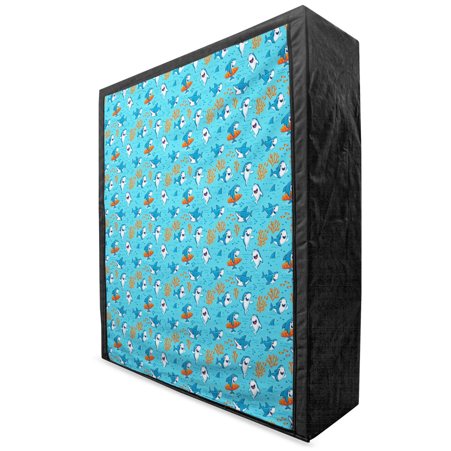 Ambesonne Shark Portable Fabric Wardrobe - 59