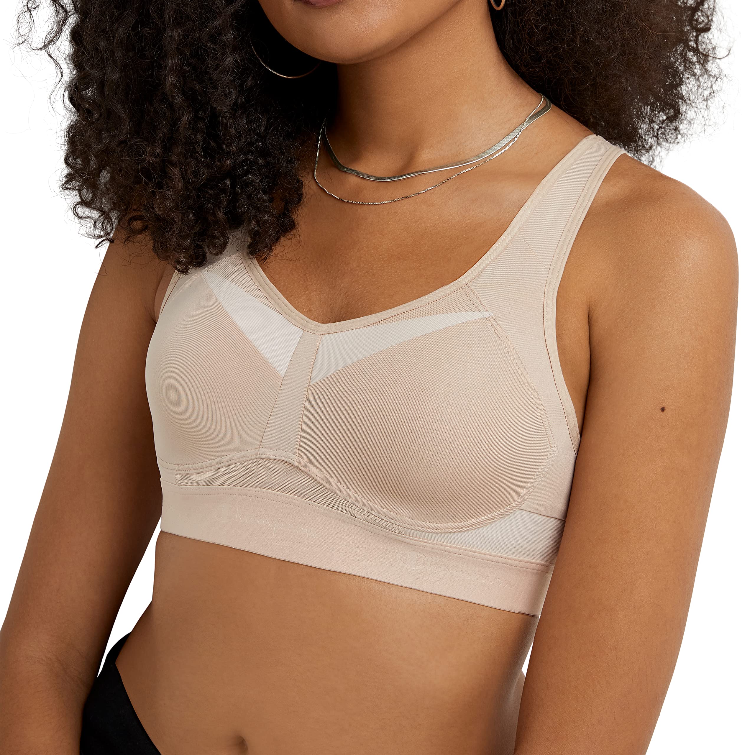 Champion Women's Motion Control Underwire Sports Bra - High Support Workout Bra for Running, Yoga & Gym - Comfortable & Breathable Activewear
