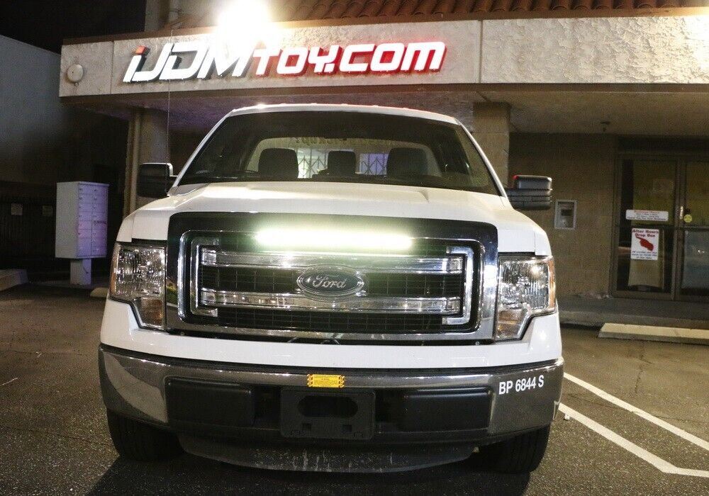24/7 Color Under Hood & Behind Grille LED Knight Rider Strip Light Bar with Remote Control - Custom Car Lighting for Trucks, Jeeps & Off-Road Vehicles