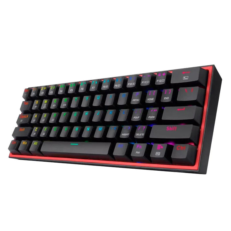 Redragon Fizz Pro K616 RGB Backlit Mechanical Gaming Keyboard - 60% Compact Wired Keyboard with Customizable RGB Lighting for PC Gamers - Perfect for Esports, Streaming & Office Work