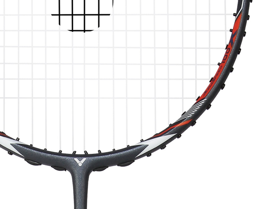 Victor Auraspeed 100X Badminton Racket - Gray (Used by Mohammad Ahsan) | Lightweight Carbon Fiber Shuttlecock Racket for Professional & Recreational Players | Perfect for Tournaments & Backyard Games