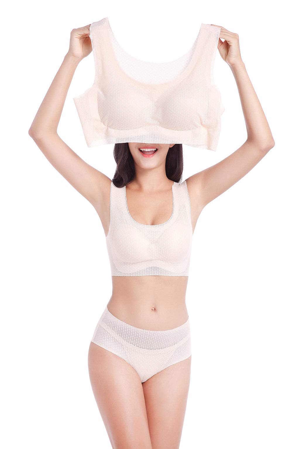 FEOYA Women's Plus Size Sleep Bra - Wireless Stretch Bralette for Sports & Comfort - Perfect for Yoga, Lounging & Nighttime Wear